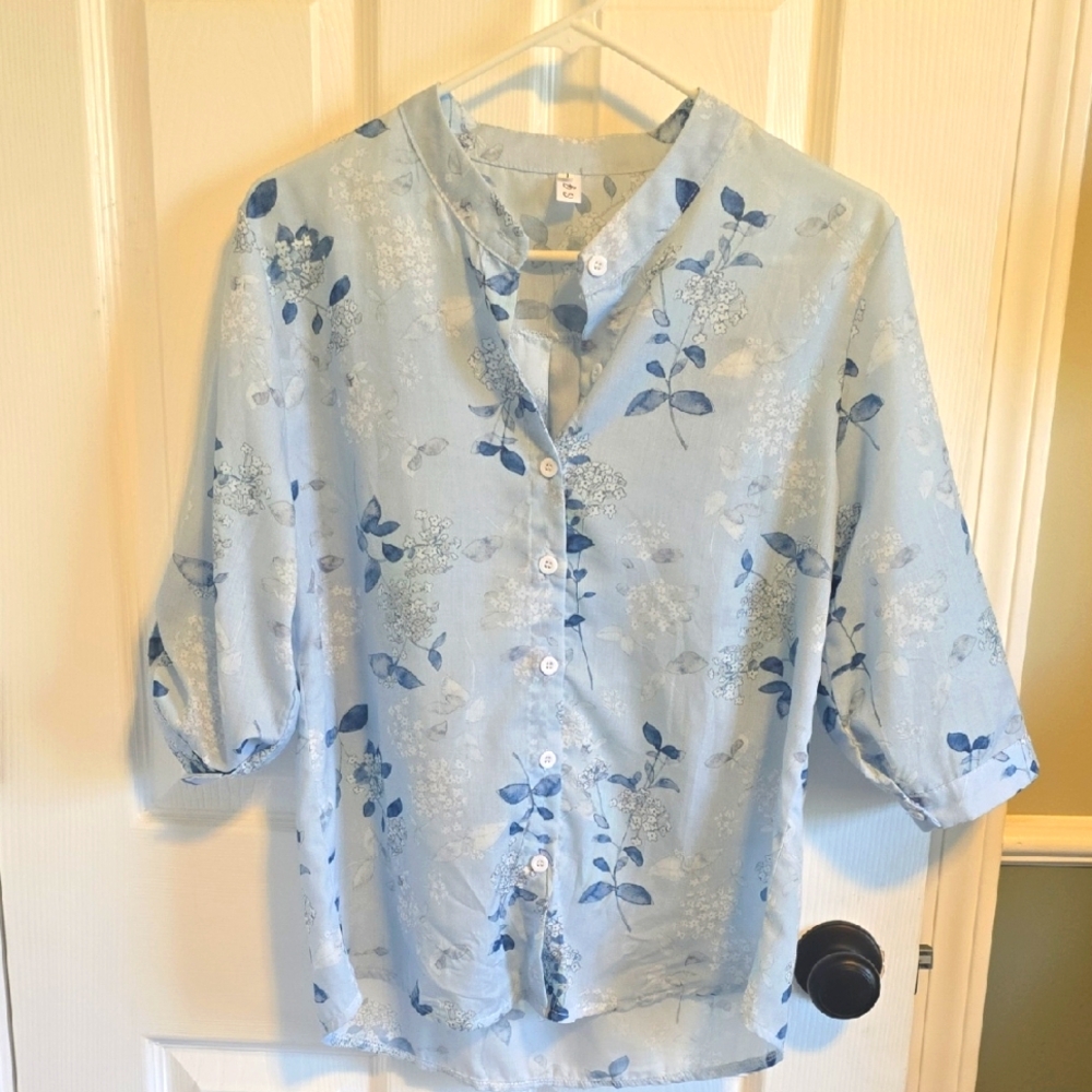 HLSG Half Sleeve Blouse Sz L